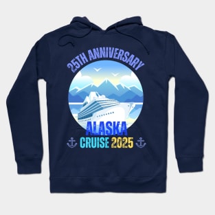 25th Anniversary Wedding Alaska Cruise 2025 Couple Matching Hoodie